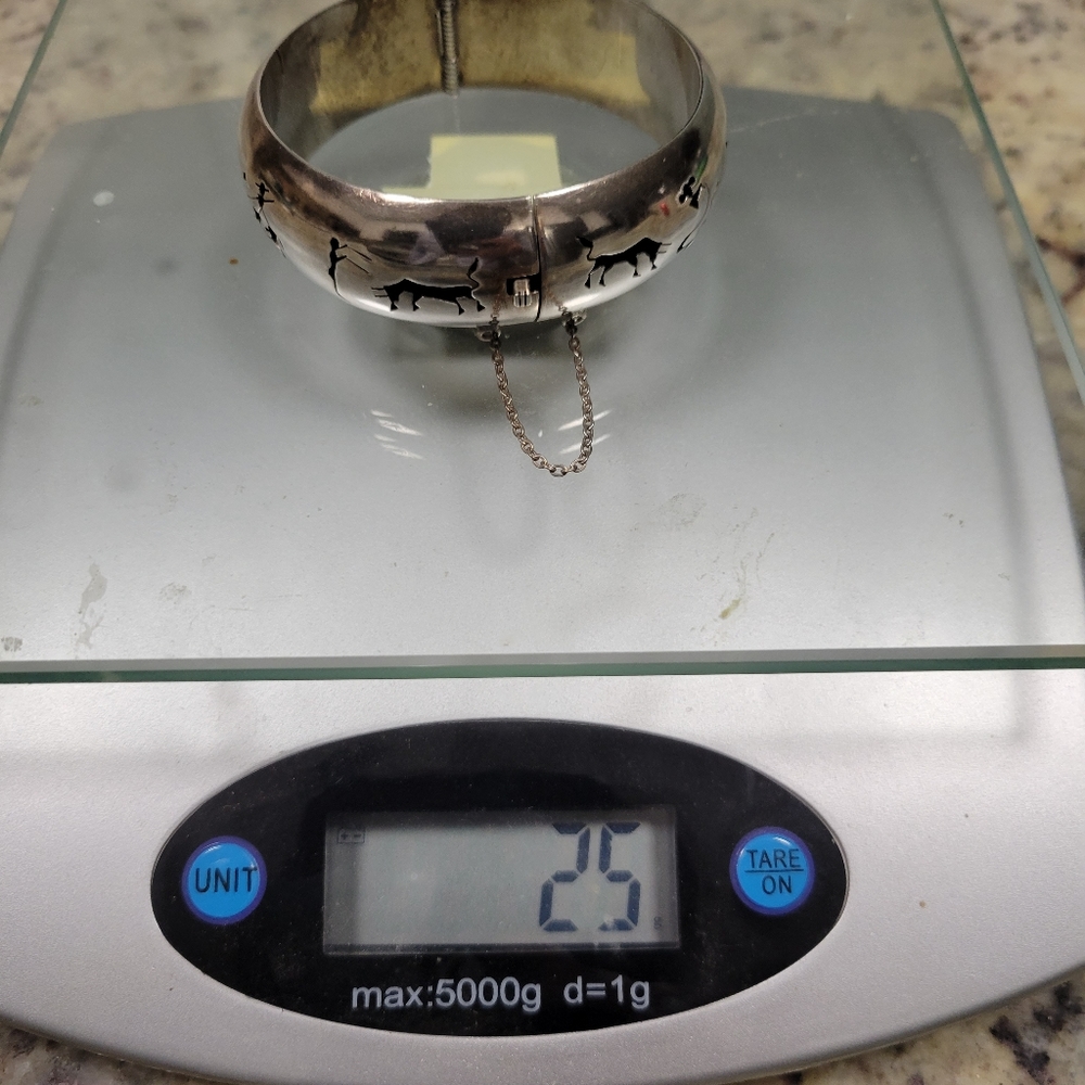 Vintage Mexican sterling silver Picasso bullfight storytelling bracelet EUC! - Picture 12 of 13